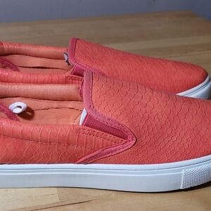 Coral Slip-On Loafers